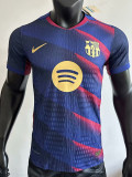 25/26 BAR Tricolor pattern Special Edition  Player Version Soccer Jersey(黄胸花)