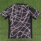 25/26 PSG Pre match Black Purple  Fans Training Shirts