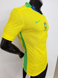 25/26 Brazil Home  Player Version Soccer Jersey（带星）