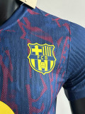 25/26 BAR  Special Edition Royal Blue Player Version Soccer Jersey(黄胸花）