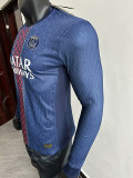 25/26 PSG Home Player Version  Long Sleeve  Soccer Jersey