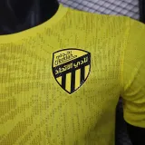 25/26 Ittihad Yellow Player Version Soccer Jersey
