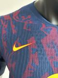 25/26 BAR  Special Edition Royal Blue Player Version Soccer Jersey(黄胸花）