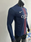 25/26 PSG Home Player Version  Long Sleeve  Soccer Jersey