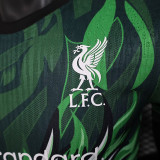 25/26  LIV Green Diagram  Player Version Soccer Jersey