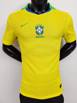 25/26 Brazil Home  Player Version Soccer Jersey（带星）