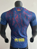 25/26 BAR  Special Edition Royal Blue Player Version Soccer Jersey(黄胸花）