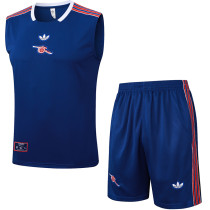25/26  ARS Royal Blue Retro Training vest Suit #D2516