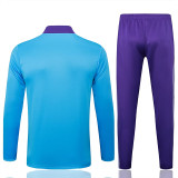 25/26  RMA Sky Blue Kids  Half Pull Tracksuit #E2519 (半拉链)
