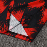 25/26 Flamengo Red Black Inkjet  Training vest Suit #D2539