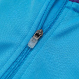 25/26  RMA Sky Blue Kids  Half Pull Tracksuit #E2519 (半拉链)