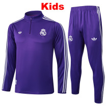 25/26  RMA Purple  Kids Half Pull Tracksuit #E2520 (半拉链)