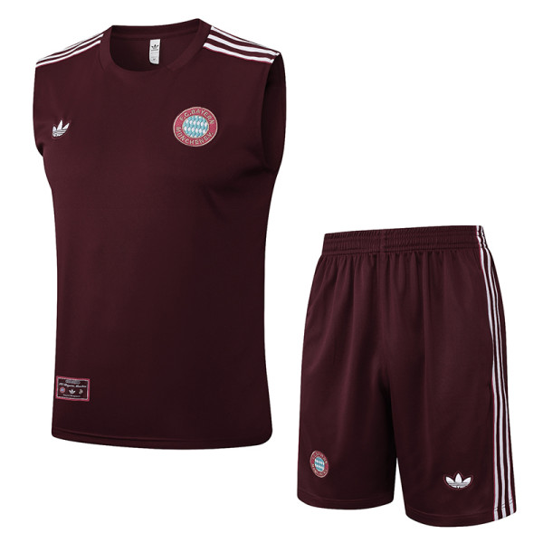 25/26  Bayern Maroon Training vest  Suit #D25276
