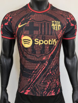 25/26 BAR Light Orange stripes  Player Version Training shirts
