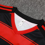 25/26 Flamengo Horizontal Stripe Inkjet Training vest Suit #D2543
