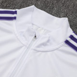 25/26  RMA White Half Pull Tracksuit #B2513 (半拉链)