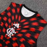 25/26 Flamengo Red Black Inkjet  Training vest Suit #D2539