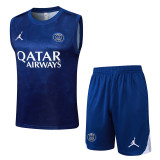25/26 PSG Royal Blue Training vest  Suit #D1037