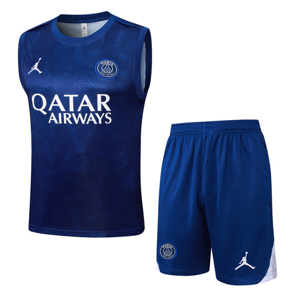 25/26 PSG Royal Blue Training vest  Suit #D1037