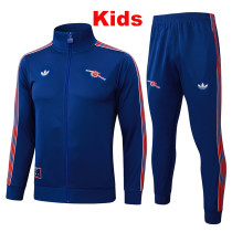 25/26  ARS Royal Blue Kids  Retro Edition Half Pull Tracksuit #E2512 (半拉链)