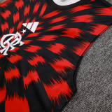 25/26 Flamengo Red Black Inkjet  Training vest Suit #D2539