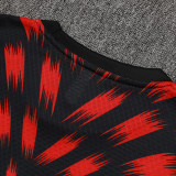 25/26 Flamengo Red Black Inkjet  Training vest Suit #D2539