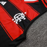 25/26 Flamengo Horizontal Stripe Inkjet Training vest Suit #D2543