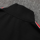 25/26  Man Utd Black Retro Edition Kids Jacket Tracksuit#A2508