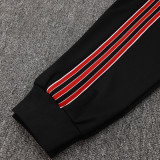 25/26  Man Utd Black Retro Edition Kids Jacket Tracksuit#A2508