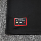 24/25 Man Utd Black Retro Edition Kids Half Pull Tracksuit #B2506 (半拉链)