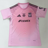 25/26 Tigres Goalkeeper Pink  Fans Soccer Jersey