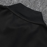 24/25 Man Utd Black Retro Edition Kids Half Pull Tracksuit #B2506 (半拉链)