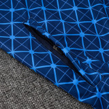 24/25 PSG  Blue Grid Pattern Kids Jacket Tracksuit#E2501