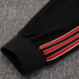 25/26  Man Utd Black Retro Edition Kids Jacket Tracksuit#A2508