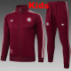 25/26 Bayern Maroon Kids Jacket Tracksuit #E2510