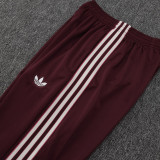 25/26 Bayern Maroon  Kids  Half Pull Tracksuit #E2515 (半拉链)