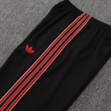 25/26  Man Utd Black Retro Edition Kids Jacket Tracksuit#A2508
