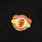 25/26  Man Utd Black Retro Edition Kids Jacket Tracksuit#A2508