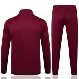 25/26 Bayern Maroon Kids Jacket Tracksuit #E2510