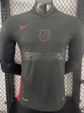 24/25 BAR  Away Co branded advertisement  Player Version  Long Sleeve Soccer Jersey（胸前灰色字）