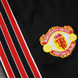 25/26  Man Utd Black Retro Edition Kids Jacket Tracksuit#A2508