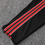 24/25 Man Utd Black Retro Edition  Half Pull Tracksuit #B2506 (半拉链)
