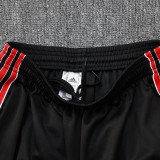 24/25 Man Utd Black Retro Edition Kids Half Pull Tracksuit #B2506 (半拉链)