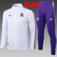 25/26  RMA White Retro Edition  Kids Half Pull Tracksuit #E2517 (半拉链)