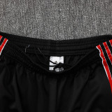 25/26  Man Utd Black Retro Edition Kids Jacket Tracksuit#A2508