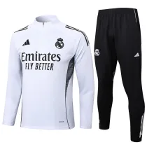 25/26  RMA White Half Pull Tracksuit #B2505 (半拉链)
