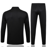 24/25 Man Utd Black Retro Edition  Half Pull Tracksuit #B2506 (半拉链)
