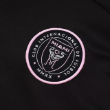 25/26  Inter Miami Black Kids Half Pull Tracksuit #E2528 (半拉链)