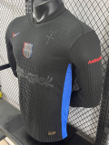 24/25 BAR  Away Co branded advertisement  Player Version  Long Sleeve Soccer Jersey（胸前灰色字）