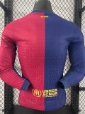 24/25 BAR Home Co branded advertisement  Player Version Long Sleeve Soccer Jersey(胸前新广告）